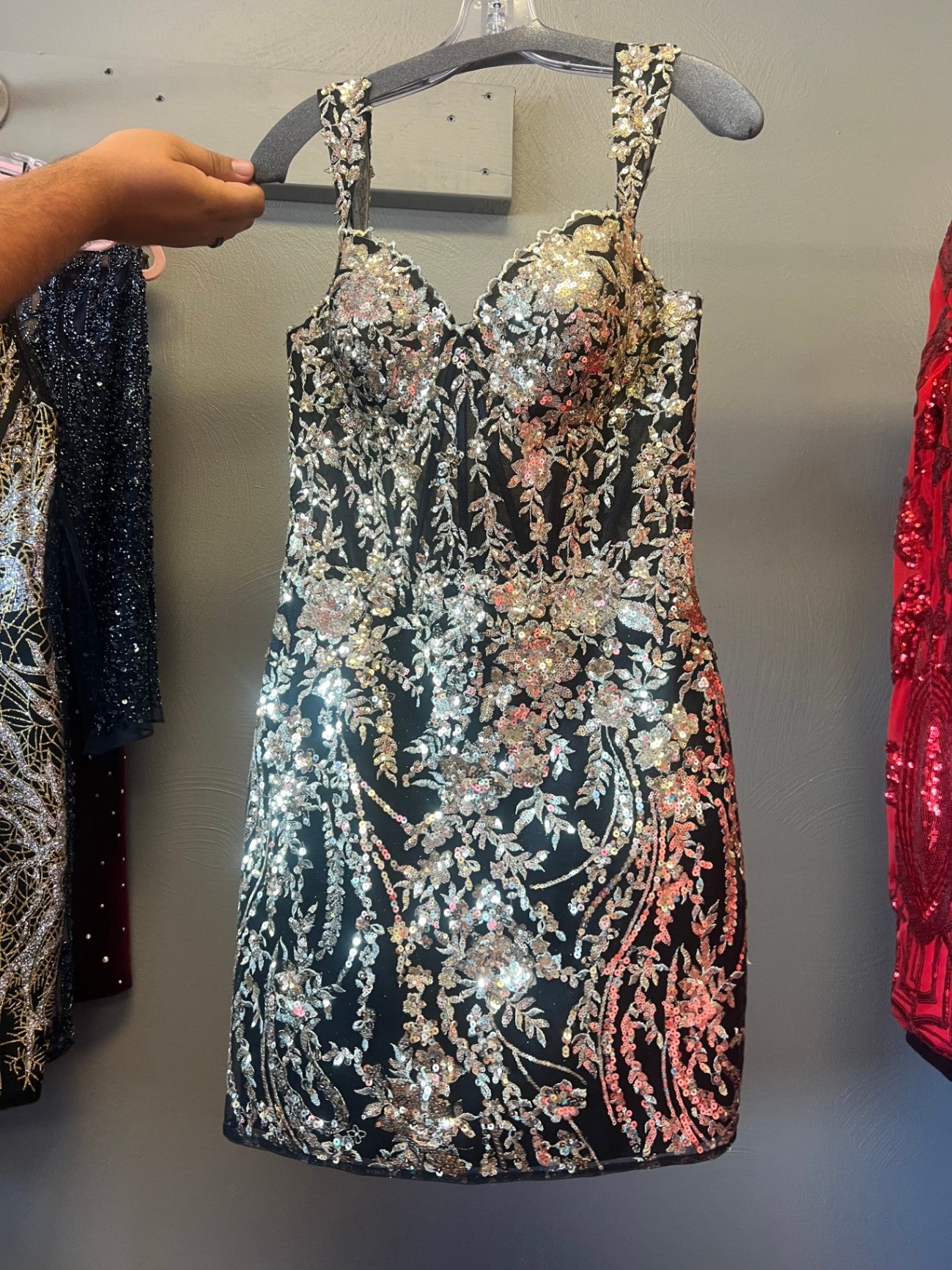 Black and Silver Dress