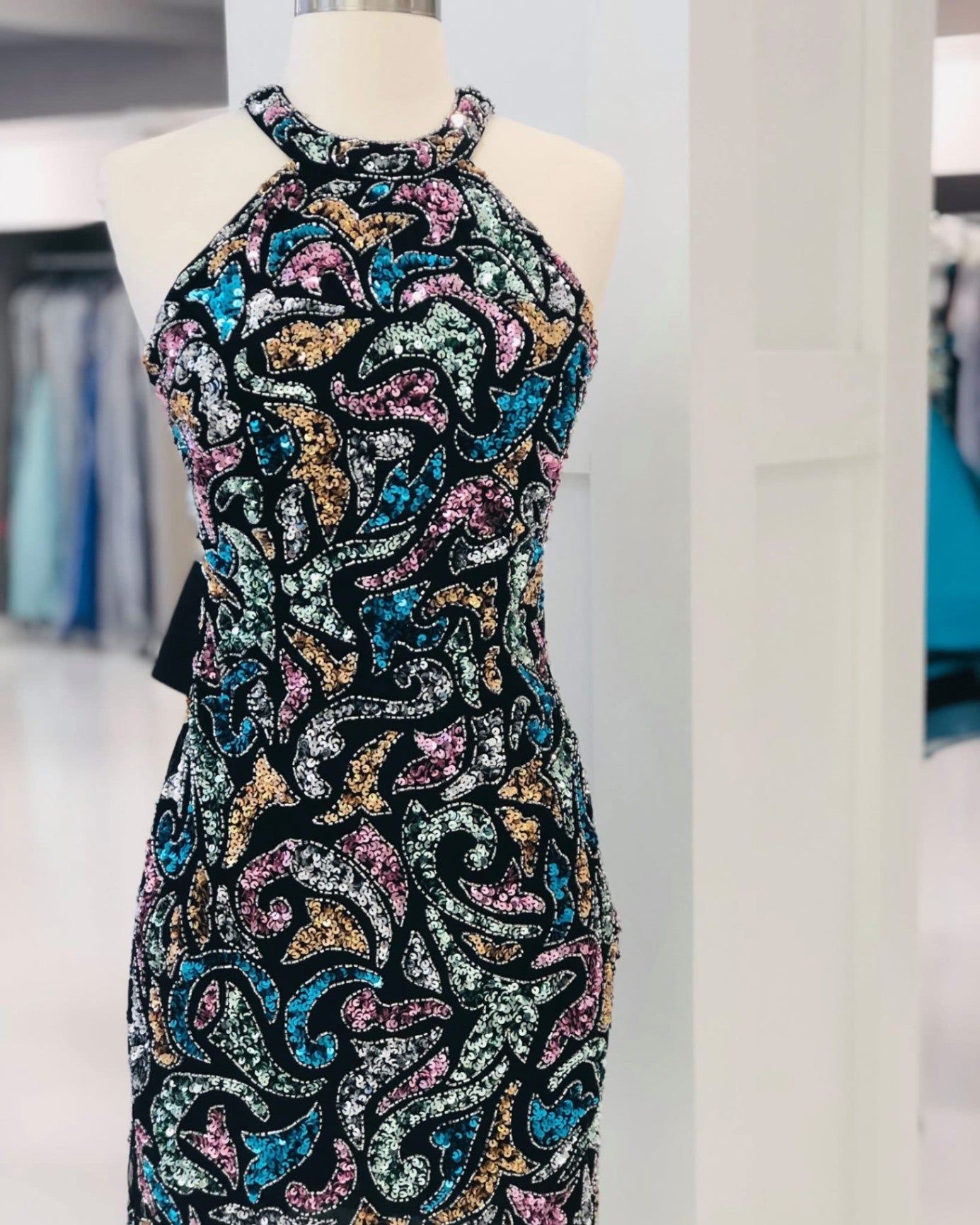 Multicolor Short Dress